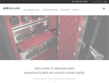 Tablet Screenshot of brownsafe.com